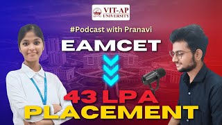 EAMCET to 43 LPA Placement  Pranavis Placement Journey  vitapuniversity vitapplacements [upl. by Callahan]