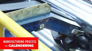 Conveyor Belt Manufacturing Process Calendering [upl. by Kimberlee]