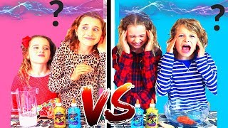 TWIN TELEPATHY SLIME CHALLENGE SIS VS BRO style ft The Norris Nuts [upl. by Hiro]