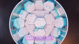 Dusty Blue Hexagons With Cornstarch Pour  Oddly Satisfying  ASMR  Sleep Aid [upl. by Ganny599]