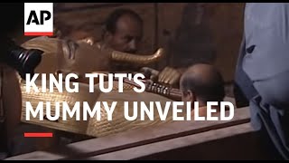 King Tuts mummy unveiled to public for first time [upl. by Sawyer]