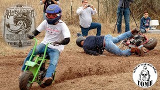 Mini Bike Dirt Track Racing at Hot Rod Riot feat Texas Outlaw Mini Bikes [upl. by Elylrac]