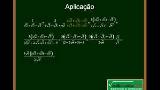 Matemática Zero  Aula 12  Racionalização  Quarta Parte final [upl. by Shwalb]