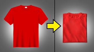 How To Fold A Shirt In 2 Seconds Life Changing [upl. by Eentruok]