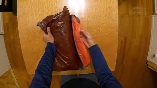 How to fold the patagonia blackhole duffel 120L [upl. by Eiznyl]