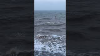 High winds at Hornsea sea front [upl. by Dugan]