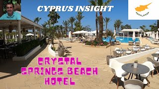 Crystal Springs Beach Hotel Pernera Cyprus  A Tour Around [upl. by Nedi]