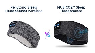 Comparison of Perytong Sleep Headphones vs MUSICOZY Bluetooth Headband [upl. by Ycram]