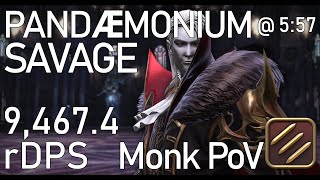 【FFXIV】P4s Hesperos Clear  557 Monk PoV 94674 rDPS [upl. by Roselin]