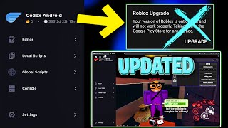 CODEX UPDATED Best Free Roblox Script Executor  Bypass Byfron  No Crash MOBILE  PC [upl. by Boris]