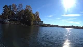 Cruising Lake Keowee  Heading back to South Cove Boat Ramp [upl. by Nevada]