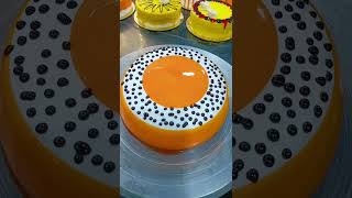 Orange flavour cake design [upl. by Aihtenyc961]