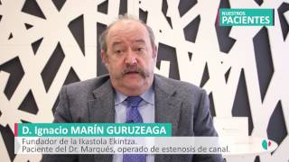 Paciente operado de estenosis de canal por el Dr Marqués traumatólogo de Policlínica Gipuzkoa [upl. by Milewski]