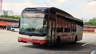 Bus 950 from Woodlands Interchange to Woodlands Checkpoint [upl. by Adneral]