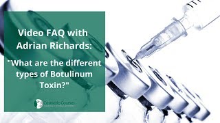 What are the different types of Botulinum Toxin [upl. by Gnni300]