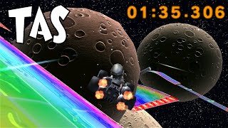 MK7 TAS Rainbow Road Glitch  135306 [upl. by Kenwrick450]