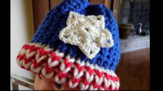 Easy Loom Knit Striped Brim Preemie Hat [upl. by Ttirb]