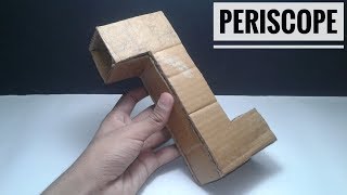 How To Make Simple Periscope From Cardboard and Mirrors  Periscope [upl. by Neyugn328]