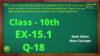 Ex 151 Q18 Class10  Probability  Exercise 151  Class10 Math  Class10 Ex 151 Q18  Green Board [upl. by Gnilhsa]