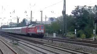 quotSchürzenquotLudmilla 232 906 vor UmleiterEC 115 Durchfahrt mit Gepfeife [upl. by Ycnahc]