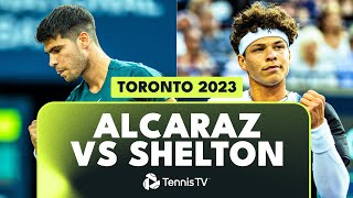 Carlos Alcarazs Toronto DEBUT vs Ben Shelton 🍁  Toronto 2023 Highlights [upl. by Crawley]