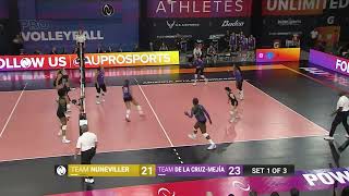 AU Pro Volleyball Game 2 Nice Defense from Manami Kojima amp Sydney Hilley Kayla Caffey Kill [upl. by Hinda]