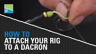 Des Shipp shows you how to attach your rig to a dacron connector [upl. by Sucramej831]