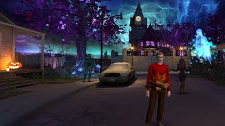 Avakin Haunted Town AvakinLifeOfficial avakinvidep brianboucher brianboucheravakin halloween [upl. by Annovy]