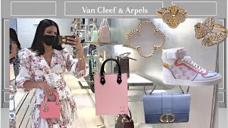 Picking My New Van Cleef amp Luxury Shopping at Louis Vuitton Dior amp Bottega [upl. by Anaeco684]