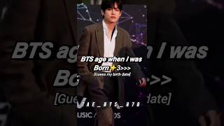 Bts age when I was born 🙈❤️ Taebts878 goviral bts trand trandshort views viralsong [upl. by Olia]