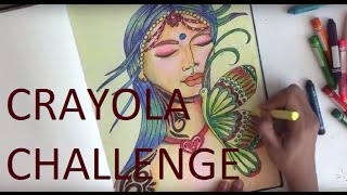 Crayola Challenge  WITH STEP BY STEP NARRATION   How to use oil pastels [upl. by Igor]