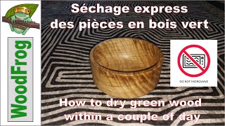 Séchage express du bois vert sans four à microondes [upl. by Llertak]