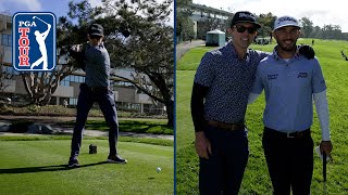 Rob McElhenney shines at the Farmers Insurance Open proam [upl. by Akinek717]