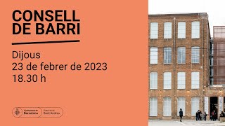 Consell de Barri Trinitat Vella 23 febrer de 2023 [upl. by Chuah78]