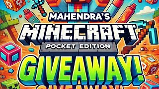 Minecraft pocket edition giveaway 2024 [upl. by Chapnick]