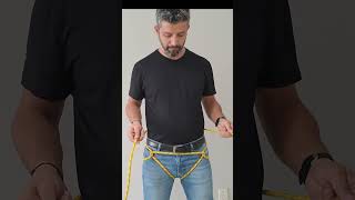 How To Make Your Own Climbing Harness With Rope harness rope climbing safetyfirst shorts [upl. by Zsa Zsa]