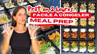 16 repas GOURMANDS à CONGELER  Meal Prep PERTE DE POIDS saine [upl. by Aikemal]