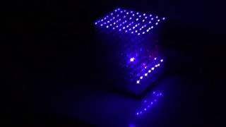 Banggood 8x8x8 LED Cube 1055438 Full Animation Cycle [upl. by Gerdy440]