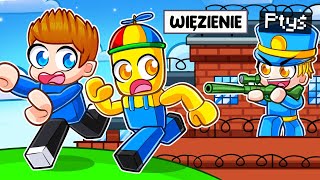 UCIEKAMY z WIĘZIENIA PTYSIA w ROBLOX [upl. by Seugirdor]