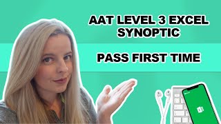 ACCOUNTING  PASS THE AAT LEVEL 3 EXCEL SYNOPTIC FIRST TIME  AAT level 3 synoptic assessment [upl. by Tallia]