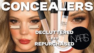 BEST CONCEALERS for Dry Skin Dark Circles High Coverage No Creasing Makeup Declutter Ep 4 [upl. by Aehtna]