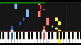 Wachet auf ruft uns die Stimme  SchüblerChoräle Nr 1  BWV 645  JS Bach  Synthesia HD 60 fps [upl. by Hotze]