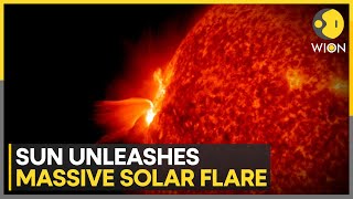 Biggest solar flare in 10 years hits earth  World News  WION [upl. by Rebmit899]