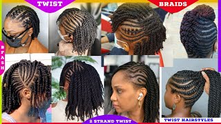 Trending Two Strand Twist Styles Natural Hair Twist Styles Twist Hairstyles for women Twist to do [upl. by Ragg596]