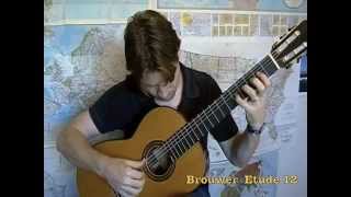 Leo Brouwer Etude 12 [upl. by Aryt677]