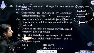 Find incorrect statement with regard to centrosome and centrioles a Centrosomes [upl. by Jeanne467]