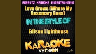 Love Grows Where My Rosemary Goes Karaoke Version [upl. by Adlin65]