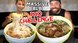 MASSIVE 6LB PHO CHALLENGE ft Esttik at Saigon Brothers in Northridge CA RainasCrazy [upl. by Islean657]