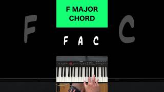 Learn To Play F Major Chord On Piano Easy Tutorial For Beginners  Music Simply Understood [upl. by Joela733]