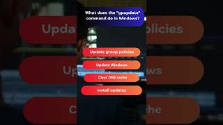 What Does the quotgpupdatequot Command Do in Windows quiz [upl. by Nelie5]